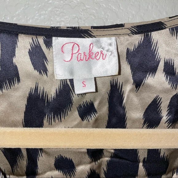 Parker Leopard Print Silk Dress - Picture 3 of 7